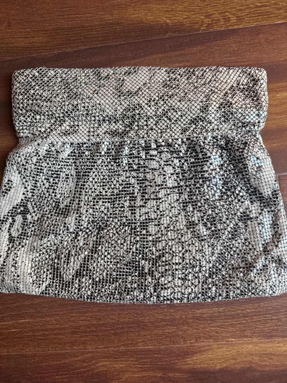 BCBGMAXAZRIA Metallic Clutch Bag